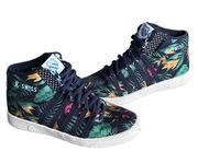 K Swiss Shoes Womens 9.5 Blue Multi Cali Tropic Classic 66 Canvas Sneakers