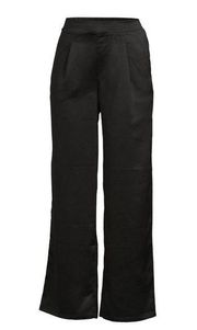 NWT Time and Tru  Mid Rise
Wide Leg Satin Trousers with Pockets, Size: XXL (20)