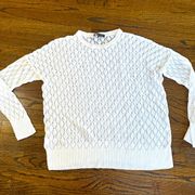 Tommy Bahama Loose Knit White Beach pullover Sweater Large.  P0552