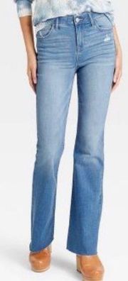 Knox Rose Blue High-rise Flare Leg Jeans(Size 6)