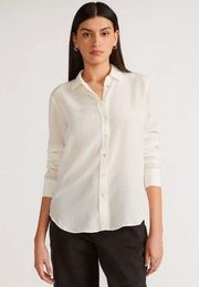 Everlane The Clean Silk Relaxed Shirt [B-24]