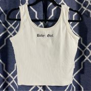 Baby Girl White Tank Top