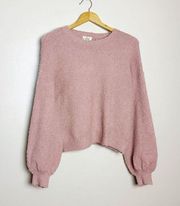 Pink  Crewneck Super Soft Sweater Size S EUC