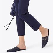 Sienna Pointy Mule in Navy size 9