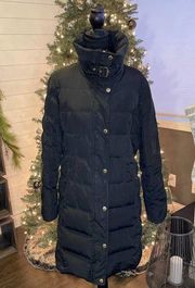 Down Winter Jacket / Black / Size Large