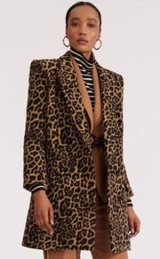 Veronica Beard Sienna Leopard Dickey Coat size 4