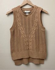 Rachel Zoe XS Brown Knit Sweater Tank Vest