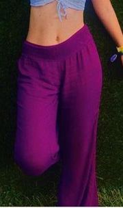 Purple Flowy Pants
