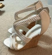 White Cork Wedges