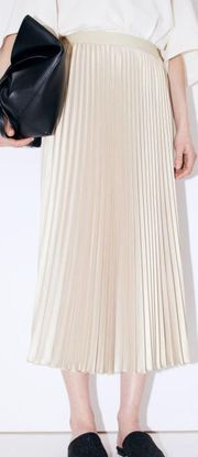 Pleated Midi Skirt