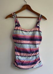 Multicolor Tankini top size 6