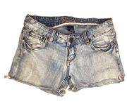 Vintage Y2K Amethyst Denim Shorts Coastal Summer