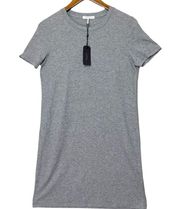 NWT Rag & Bone The Rib Mini Tee Dress Slim Fit Heather Gray Women’s Small