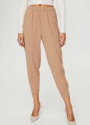 Aritzia Babaton Dexter Pull On Ankle Length Tuxedo Pant Size Small In Camel