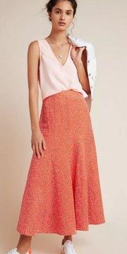 Anthropologie Moglea Dappled Maxi Skirt