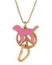 VS PINK dog Necklace 