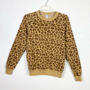 Alternative Tan & Brown Cheetah Print Sweatshirt Sweater