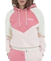 The Kooples Colorblock Pink and Ecru Sweatshirt Hoodie NWT 2 M