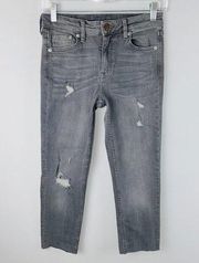 H&M Skinny Ankle Cropped Rolled Jeans 26