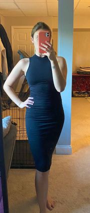 Black High Neck Dress