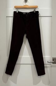 Mossimo Burgundy High Rise Skinny Jeans