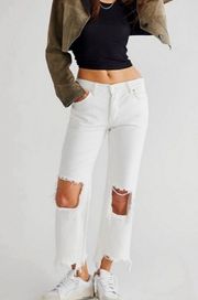 White Straight Leg Jean 24