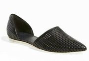 Vince Nina black d’orsay perforated flats size 10