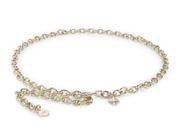 NEW YORK golden tone Chain Belt with Charm S/M adjustable