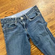 GAP REAL STRAIGHT JEANS Size 27 /4a Ankle 1969