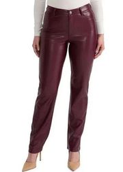 ✨ NWT Joie Burgundy Faux Leather Pants Trousers