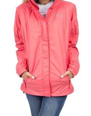 Preptec Rain Jacket in Coral by Lauren James size Large