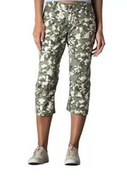 Toad & Co Petrograph Crop Pants Camo Size 4 Ripstop Stretch Organic Cotton