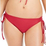 Hula Honey Ribbed Side-Tie  Bikini Swim Bottom