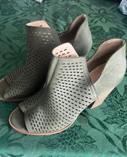 Restricted Green Heel Bootie