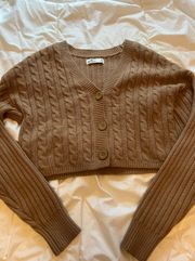 Brown cropped  sweater