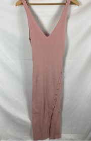 Wayf Ribbed Side Slit Bodycon Dress size XL