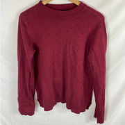 Michael Stars Reversible Dot Cotton Blend Sweater size Medium