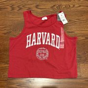 Brand New (NWT) Harvard University Cropped Tank by GraysonThreads (Size XXL)