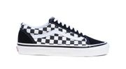 Vans Women's Old Skool Primary Check Sneaker Shoes in Black/White Check Size 10