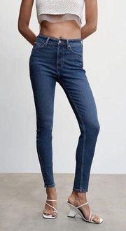 MNG Mango Soho Jean High Rise Skinny Size 4 Dark Wash