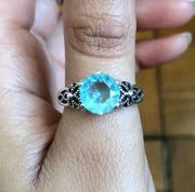 Sterling Silver Topaz Ring