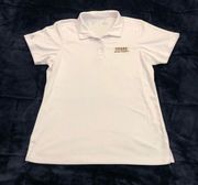 NHL Vegas Golden Knights Antigua White Athletic Casual Golf Polo Shirt Womens M.