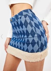 Dolls Kill Denim Mini Skirt