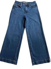 LANDS’ END vintage low rise super leg jeans size 2