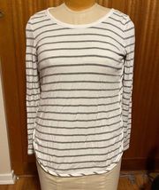 Soft Striped long-sleeved top by Market & spruce size L large