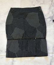 #141 Kate Spade Saturday Zip Star Skirt in Black / White