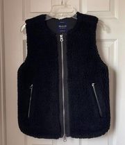 Madewell soft and cozy double zip up vest