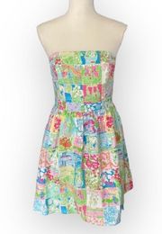 Lilly Pulitzer State of Mind Strapless dress size 4