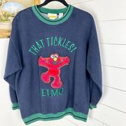 Vintage  Tickle Me Elmo 90s Sweatshirt Size XL Crew Embroidered