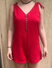 Zaful Red Romper